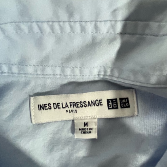 UNIQLO Men's Shirt Button Down Cotton Size Med Collared Chest Pocket Regular Fit - Picture 6 of 8